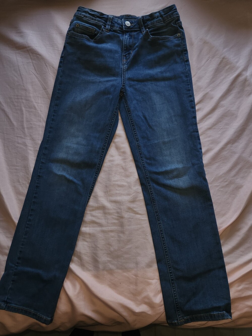 Girls Jeans, Mid Rise Straight-Leg, Thereabouts